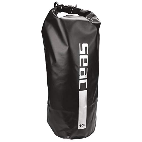 Seac Dry Bag, Wasserdichte Tasche Ideal für Tauchen, Bootfahren und Reisen, 10 lt, schwarz von Seac