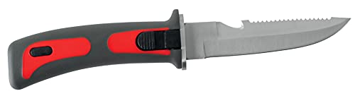 Seac Bat, Unterwasser-Messer für Taucher mit Sicherheitsgriff, aus Edelstahl 11,5 cm von Seac