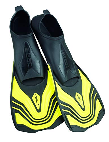 Seac Unisex – Erwachsene Vela kurze Flossen zum Schwimmen im Schwimmbecken oder im Meer, gelb, 46-47 Seac Unisex – Erwachsene Vela kurze Flossen zum Schwimmen im Schwimmbecken oder im Meer, gelb, 46-47 von Seac