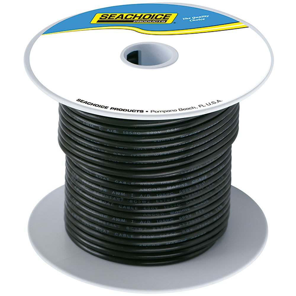 Seachoice 10 Awg Marine Wire Schwarz 76.2 m von Seachoice