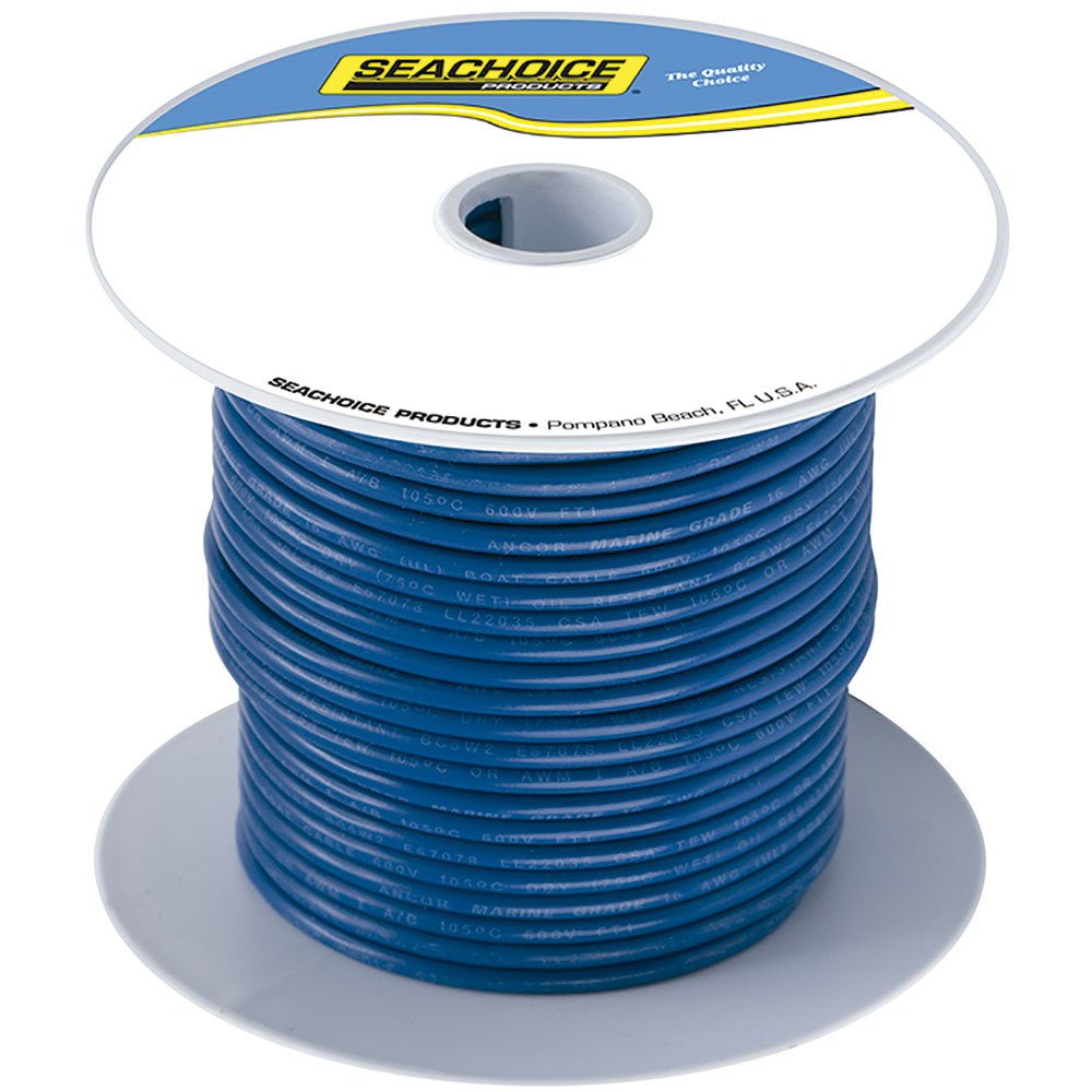 Seachoice 14 Awg Marine Wire Blau 30.5 m von Seachoice