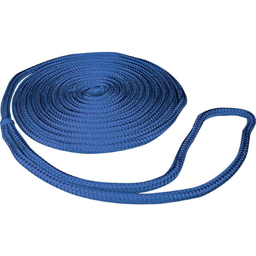 Seachoice Double Braid Dock Rope 4.6 M Blau 1/2´´ von Seachoice