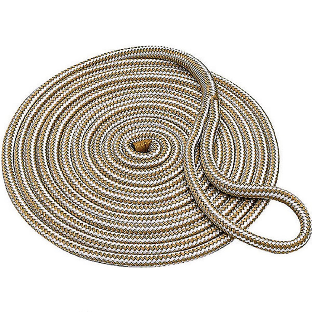 Seachoice Dock Line 13 Mm Double Braided Nylon Rope Grau 7.6 m von Seachoice