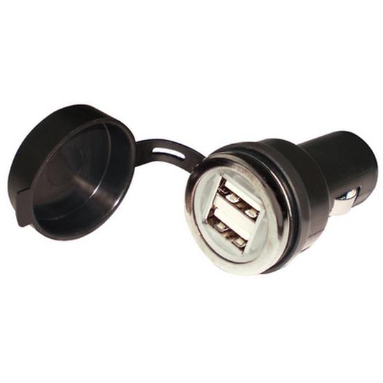 Seachoice Dual Usb Power Adapter Plug Schwarz von Seachoice