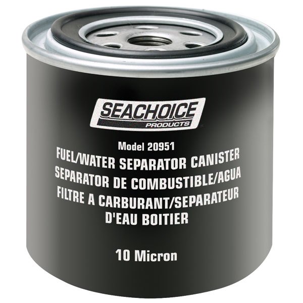 Seachoice Fuel Water Separator Canister Filter Schwarz von Seachoice