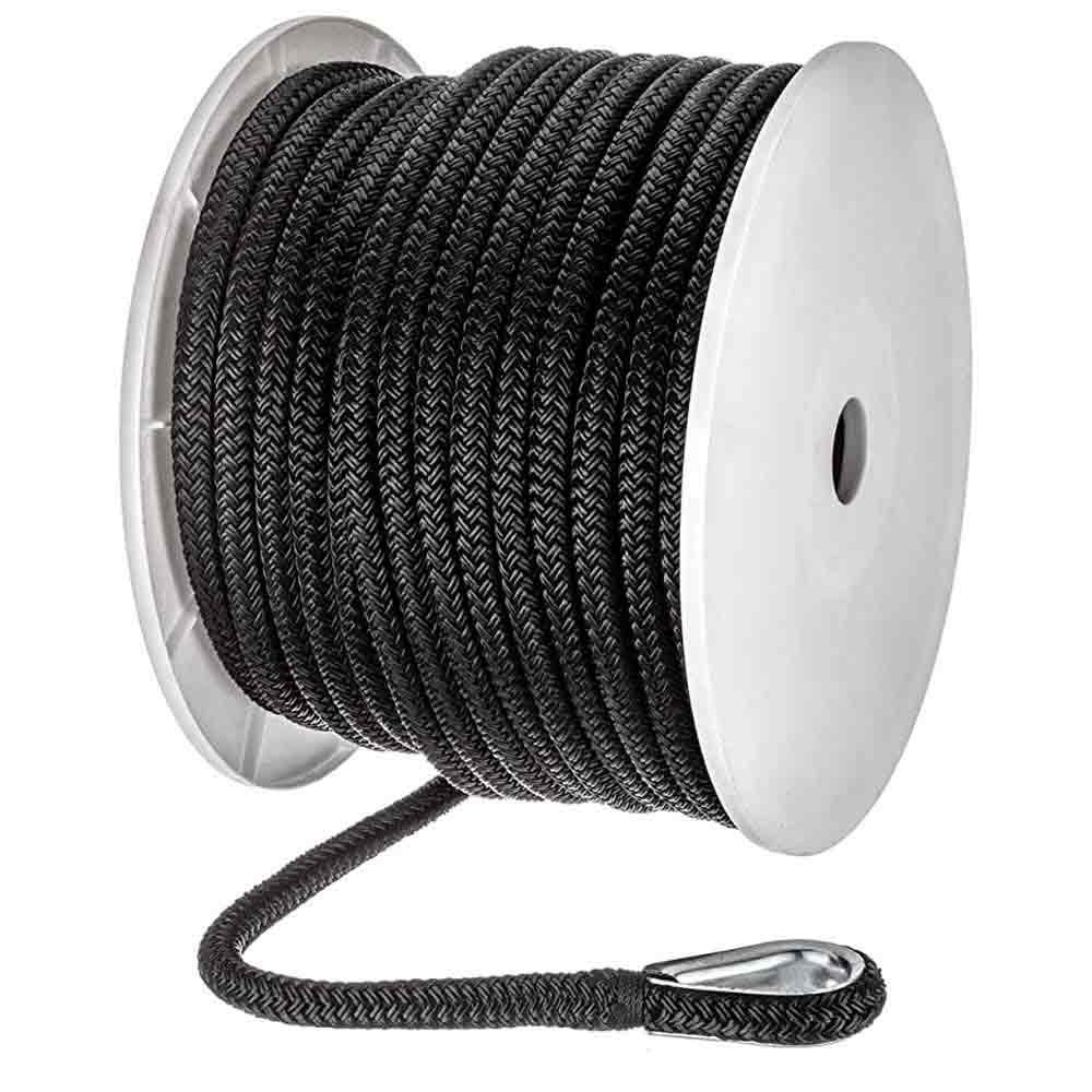 Seachoice Nylon Double Braid Anchor Rope 45.7 M Schwarz 1/2´´ von Seachoice