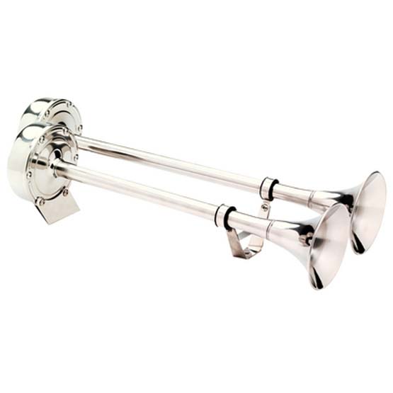 Seachoice Trumpet Horn Dual Silber 53 cm von Seachoice