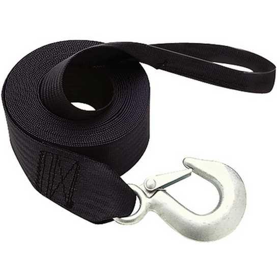 Seachoice Winch Strap With Loop End Tape Schwarz 6.1 m von Seachoice