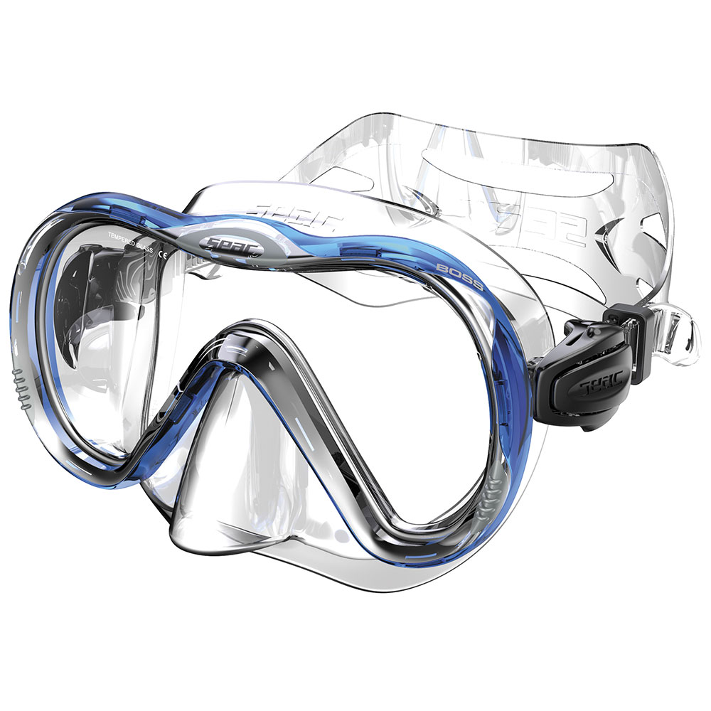 Seacsub Boss Diving Mask Durchsichtig,Blau von Seacsub