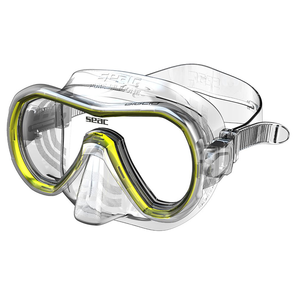 Seacsub Giglio Snorkeling Mask Durchsichtig,Gelb von Seacsub