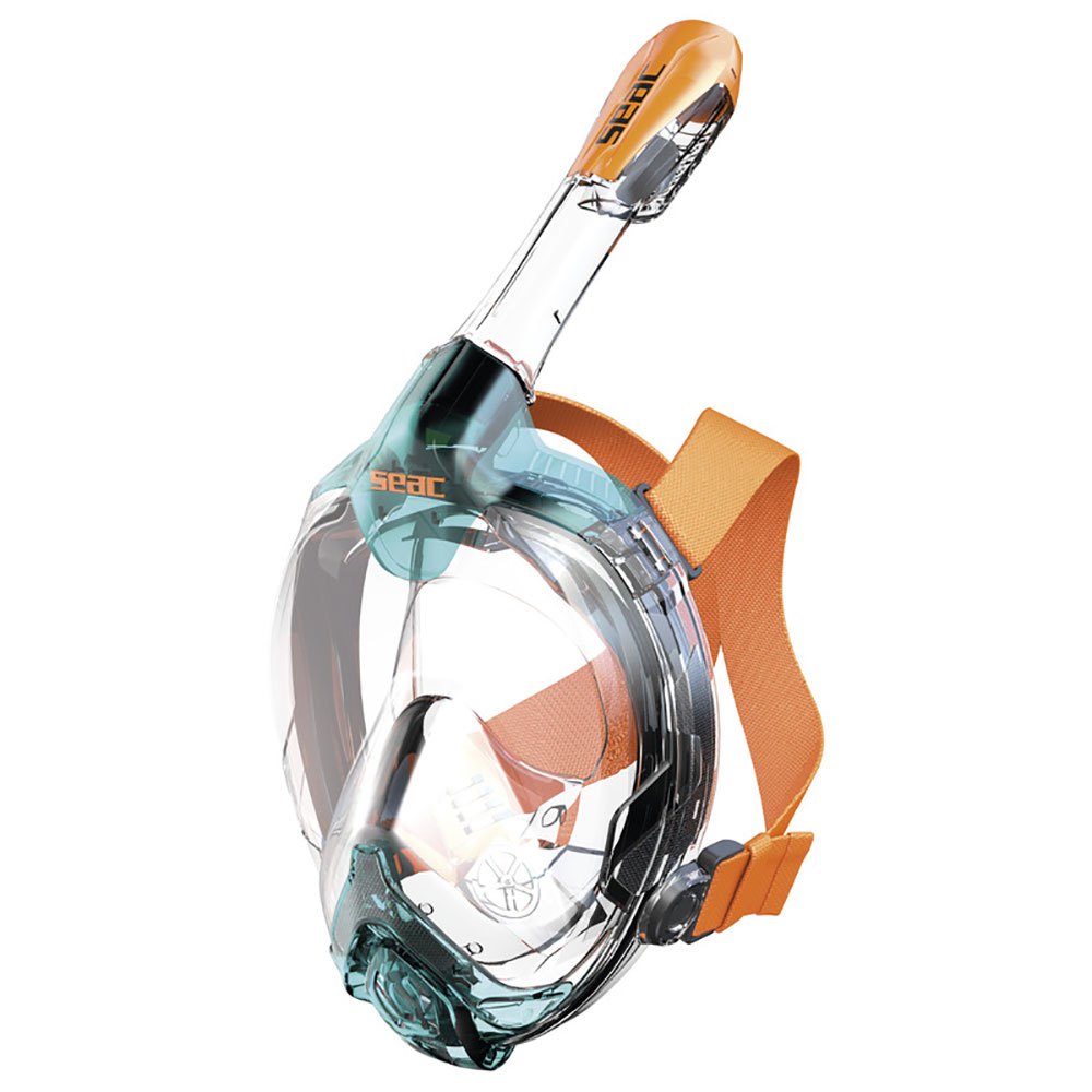 Seacsub Libera +10 Snorkeling Mask Junior Orange,Schwarz S-M von Seacsub