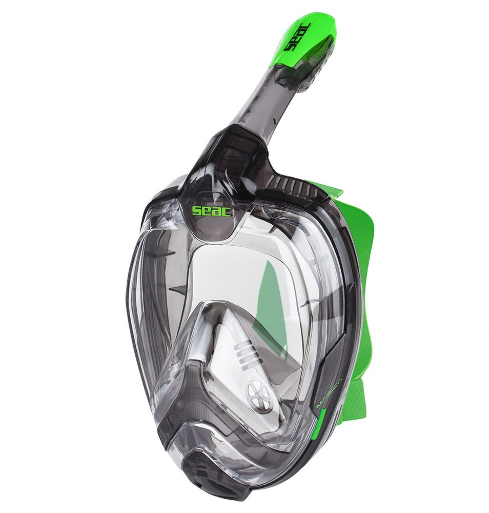 Seacsub Magica Snorkeling Mask Grün,Schwarz L-XL von Seacsub