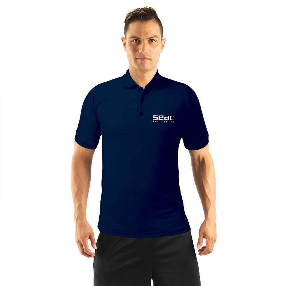 Seacsub Seac M/c 2021 Short Sleeve Polo Blau M von Seacsub