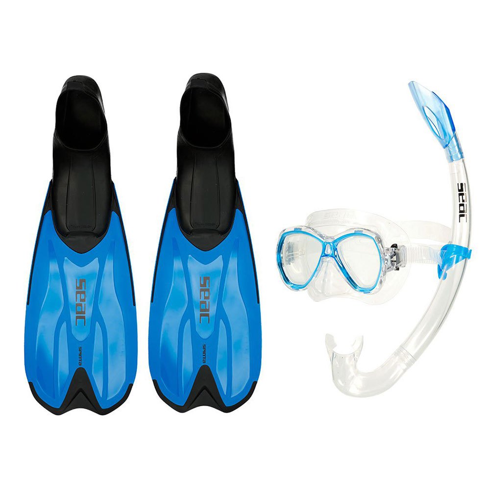 Seacsub Tris Spinta Lsr Junior Snorkel Kit Blau EU 36-37 von Seacsub