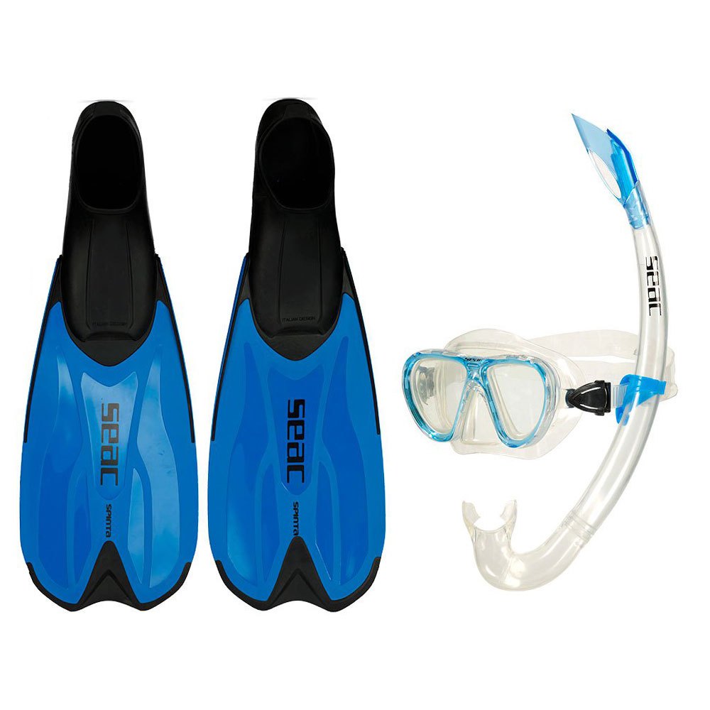 Seacsub Tris Spinta Lsr Kids Snorkel Kit Blau EU 28-30 von Seacsub