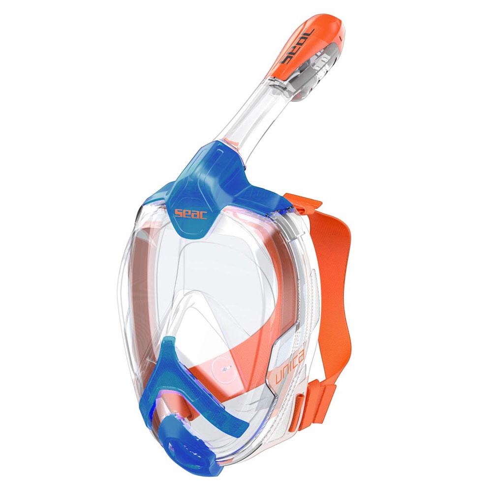 Seacsub Unica Snorkeling Mask Durchsichtig,Blau L-XL von Seacsub