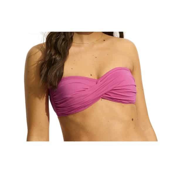 Seafolly Twist Bandeau Damen (Pink 34) Bikinis von Seafolly