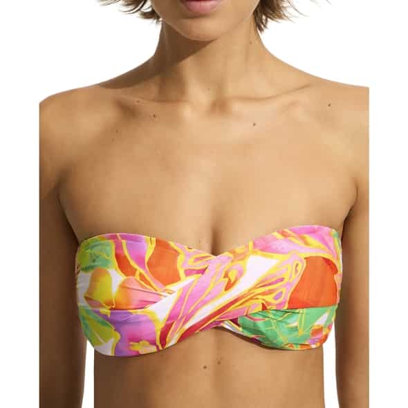 Seafolly Twist Bandeau Damen (Pink 38) Bikinis von Seafolly