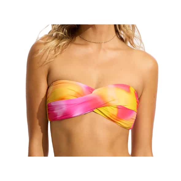 Seafolly Twist Bandeau Damen (Pink 42) Bikinis von Seafolly