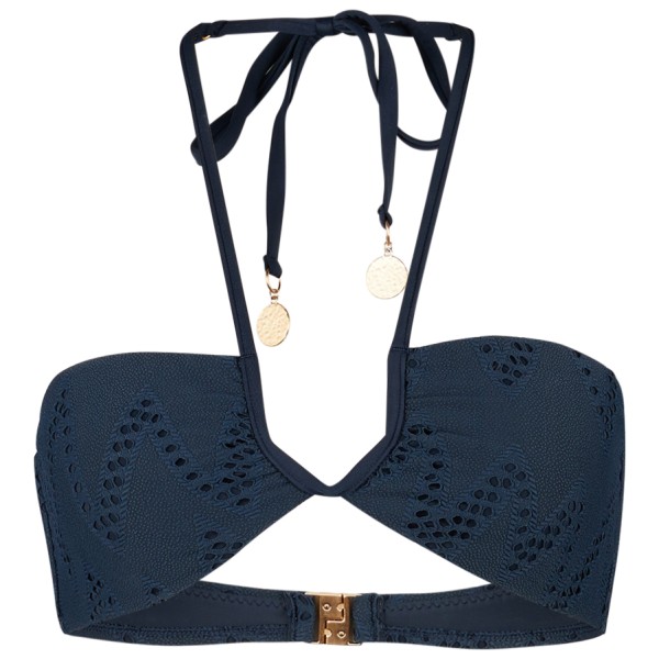 Seafolly - Women's Chiara Diamond Wire Bandeau - Bikini-Top Gr 10;14;16;8 blau;weiß von Seafolly