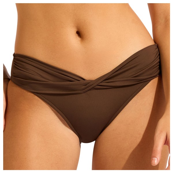 Seafolly - Women's Collective Twist Band Hipster - Bikini-Bottom Gr 8 orange von Seafolly