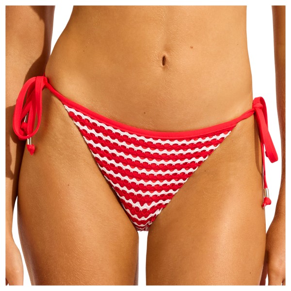 Seafolly - Women's Mesh Effect Hipster Tie Side - Bikini-Bottom Gr 8 orange von Seafolly