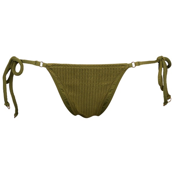 Seafolly - Women's Sea Dive Tie Side Rio Pants - Bikini-Bottom Gr 12;14 oliv;schwarz von Seafolly