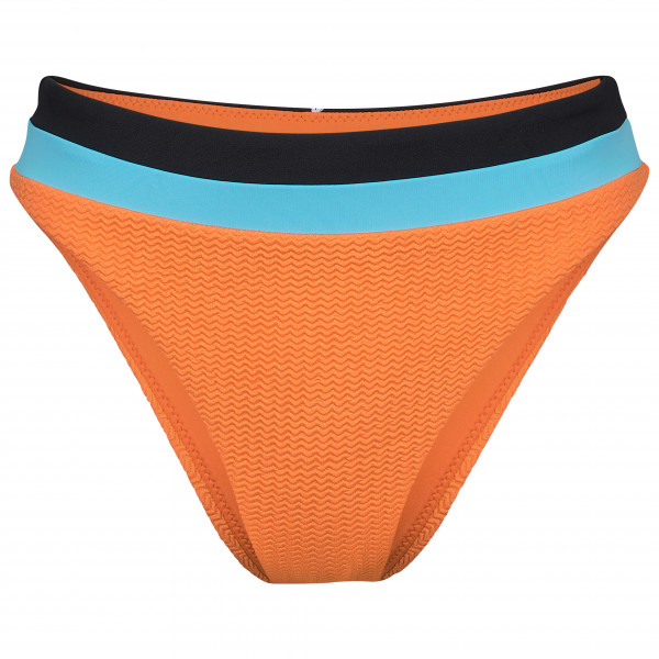 Seafolly - Women's Slice of Splice Spliced High Rise - Bikini-Bottom Gr 6 orange von Seafolly
