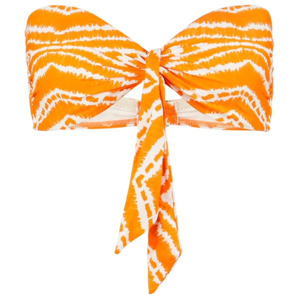 Seafolly - Women's Zanzibar Twist Tie Front Bandeau - Bikini-Top Gr 10 orange von Seafolly