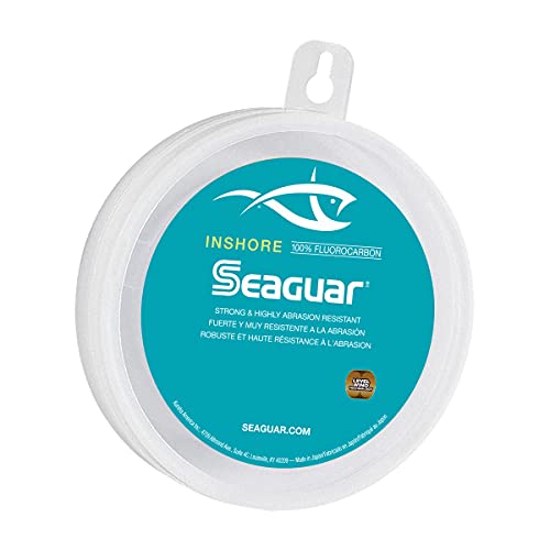 Seaguar In Shore 100% Fluorkohlenstoff-Vorfach, farblos, 50-Pounds/100-Yards von Seaguar
