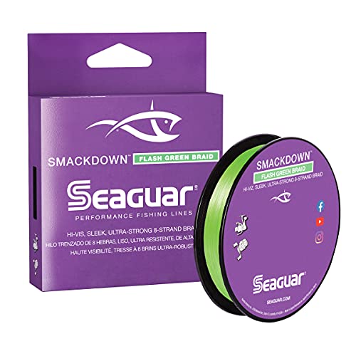 Seaguar, Smackdown Line, 137 m, 4,5 kg getestet, 12,7 cm Durchmesser, Flash Green von Seaguar
