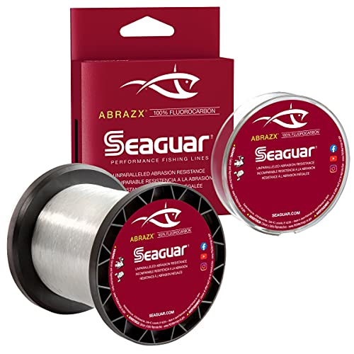 Seaguar Unisex-Erwachsene 08AX200, AbrazX Süßwasser-Fluorkohlenstoffschnur, 22,9 cm Durchmesser, 3,6 kg getestet, 200 m, transparent, farblos, 8-Pound von Seaguar
