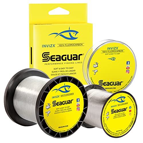 Seaguar Angelschnur InvizX 600 Fluorocarbon, Transparent, 600-Yards von Seaguar