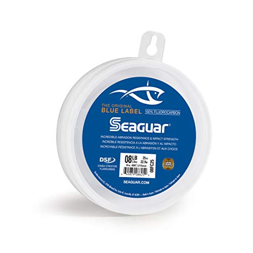 Seaguar Unisex-Erwachsene Blue Label Fluorocarbon Vorfach, farblos, 8-Pounds/25-Yards von Seaguar