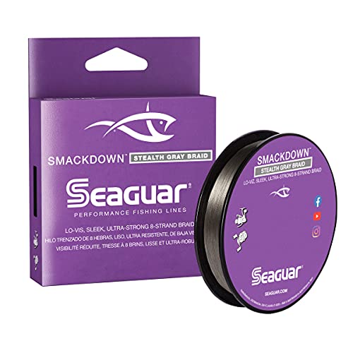 Seaguar, 10SDSG150 Smackdown Line, 137 m, 4,5 kg getestet, 1,2 cm Durchmesser, Stealth Grey von Seaguar