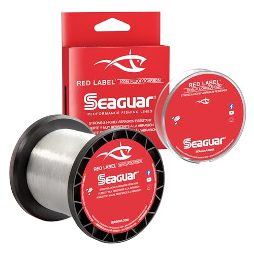 Seaguar Unisex-Erwachsene 08RM1000 Red Label Salzwasser-Fluorkohlenstoffschnur, 0,22,9 cm Durchmesser, 3,6 kg getestet, 914 m, transparent, 1000-Yards von Seaguar