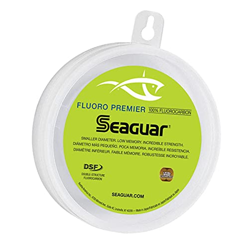 Seaguar Unisex-Erwachsene Fluoro Premier Fluorocarbon Vorfach, Transparent, 60-Pounds/50-Yards von Seaguar