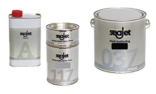 Seajet 037 Coastal Hart Antifouling Set, Farbe:schwarz von Seajet