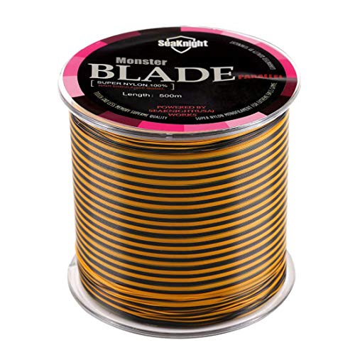 Seaknight Blade Nylon Angelschnur Monofil Karpfen 500M/1000M Salzwasser Monofile Angelschnur Forelle 2-35LB Schwarz Weiß Blau Grün Gelb von Seaknight