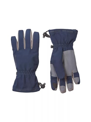 SEALSKINZ Drayton Kaltwetter-Handschuhe, wasserdicht, leicht, Stulpen, Marineblau, Größe M von SealSkinz