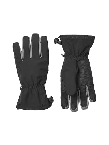 SealSkinz Drayton Kaltwetter-Handschuhe, wasserdicht, leicht, Stulpen, schwarz, Größe S von SealSkinz