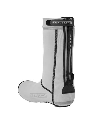 SEALSKINZ Caston Rad-Überschuhe, Unisex, Allwetter, mit offener Sohle, grau, Größe XL von SealSkinz