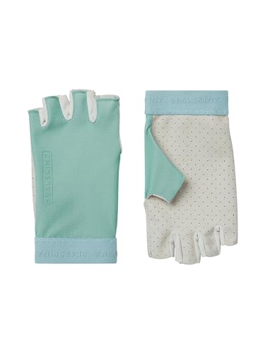 SEALSKINZ Brinton Fingerlose Damen-Handschuhe, mit perforierter Handfläche, für Kaltwetter, blau, Größe M von SealSkinz