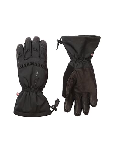 SealSkinz Southery Handschuh-Stulpen, wasserdicht, für extrem kalte Witterung, schwarz, Größe L von SealSkinz