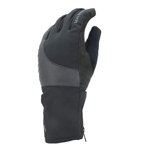 SEALSKINZ Unisex Wasserdichter Kaltes Wetter Reflektierender Handschuh für Radfahren - Schwarz, XL von SealSkinz