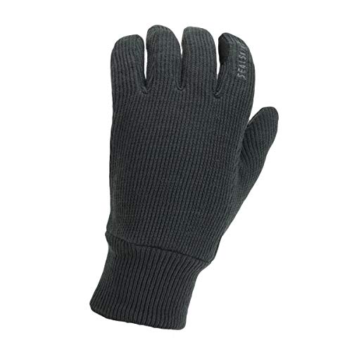 SealSkinz Unisex Windproof All Weather Knitted Glove, Grau, M EU von SealSkinz