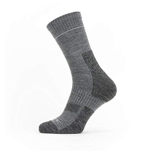 SEALSKINZ Solo Nicht Wasserdichte Schnell Trocknende Socken – Knöchellang, Grau, XL von SealSkinz