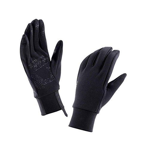 SEALSKINZ Herren Stretch Fleece Nano Gloves, Black, L von SealSkinz