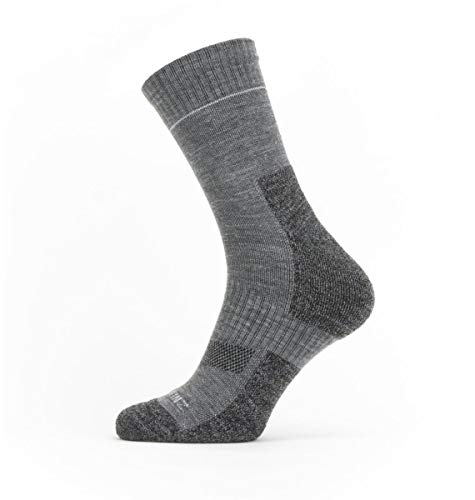 SEALSKINZ Solo Nicht Wasserdichte Schnell Trocknende Socken – Knöchellang, Grau, M von SealSkinz