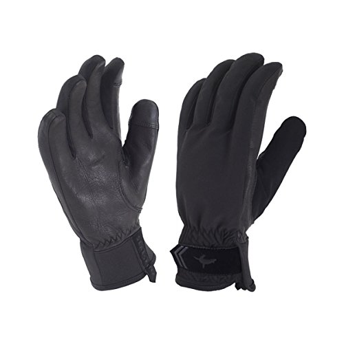 SealSkinz Unisex Waterproof All Season Gloves, Black/Charcoal, M von SealSkinz